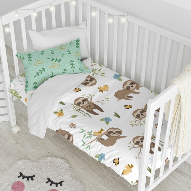 Set di copripiumino HappyFriday MOSHI MOSHI Multicolore Culla Neonato 28 x 2 x 38 cm