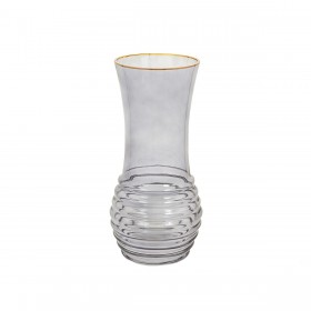 Vaso Romimex Grigio Vetro 15 x 30 x 15 cm