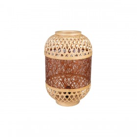 Lampada da tavolo Romimex Arancio Naturale Metallo Bambù 26 x 38 x 26 cm