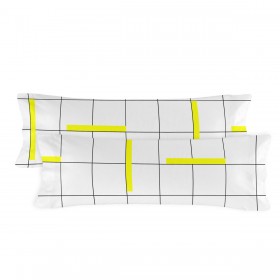 Federa HappyFriday Blanc Firefly Multicolore Singolo 45 x 125 cm