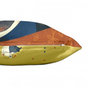 Fodera per cuscino HappyFriday Mr Fox The Warrior Multicolore 50 x 30 cm
