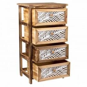 Cassettiera Alexandra House Living Marrone Legno Legno di paulownia 29 x 73 x 40 cm