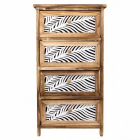 Cassettiera Alexandra House Living Marrone Legno Legno di paulownia 29 x 73 x 40 cm