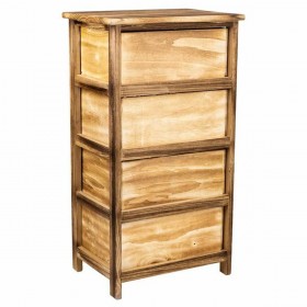 Cassettiera Alexandra House Living Marrone Legno Legno di paulownia 29 x 73 x 40 cm