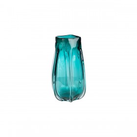 Vaso Romimex Turchese Vetro 15 x 26 x 15 cm