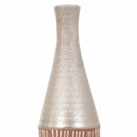 Vaso Alexandra House Living Argento Ceramica 13 x 53 x 13 cm