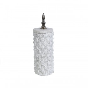Barattolo Romimex Beige Metallo Ceramica 12 x 36 x 12 cm