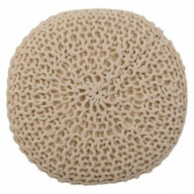 Sgabello Alexandra House Living Crema Bambù Pino Spugna Legno MDF 32 x 44 x 32 cm