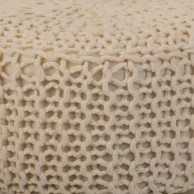 Sgabello Alexandra House Living Crema Bambù Pino Spugna Legno MDF 32 x 44 x 32 cm