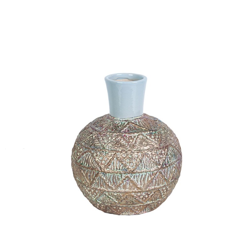 Vaso Romimex Beige Ceramica Sferico 18 x 21 x 18 cm 18 x 17 x 18 cm