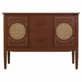 Credenza Alexandra House Living Marrone Naturale Rattan Legno di abete 40 x 78 x 106 cm