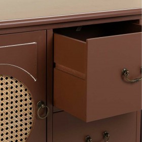Credenza Alexandra House Living Marrone Naturale Rattan Legno di abete 40 x 78 x 106 cm
