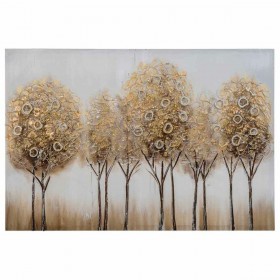 Quadro Alexandra House Living Nature Tela Legno di abete 90 x 3 x 60 cm