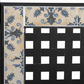 Panca Alexandra House Living Nero Ferro Piastrella 50 x 88 x 110 cm