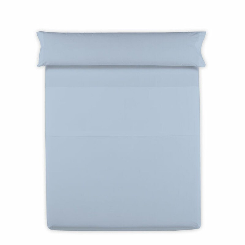 Lenzuolo Superiore Hosteline Mixcolors Azzurro Singolo