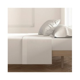 Lenzuolo Superiore Hosteline Mixcolors Bianco Piazza e mezza