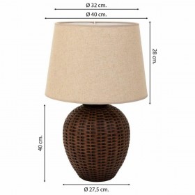 Lampada da tavolo Alexandra House Living Marrone Poliresina 220-240 V 27 x 40 x 27 cm
