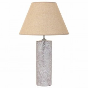 Lampada da tavolo Alexandra House Living Argento Poliresina 220-240 V 14 x 51 x 14 cm
