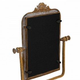 Specchio con Supporto Alexandra House Living Oro Resina 9 x 35 x 18 cm