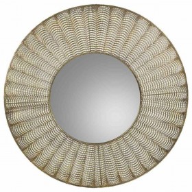Specchio da parete Alexandra House Living Dorato 5 x 80 x 80 cm Cerchi