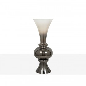 Vaso Alexandra House Living Trasparente Argentato Vetro 17 x 50 x 17 cm