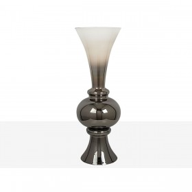 Vaso Alexandra House Living Trasparente Argentato Vetro 21 x 60 x 21 cm