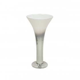 Vaso Alexandra House Living Trasparente Argentato Vetro 27 x 47 x 27 cm