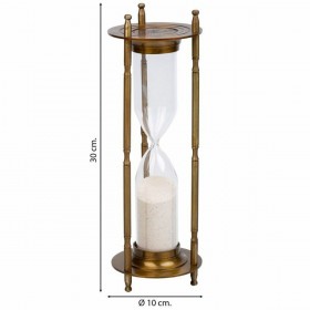 Clessidra Alexandra House Living Marrone Alluminio 10 x 30 x 10 cm