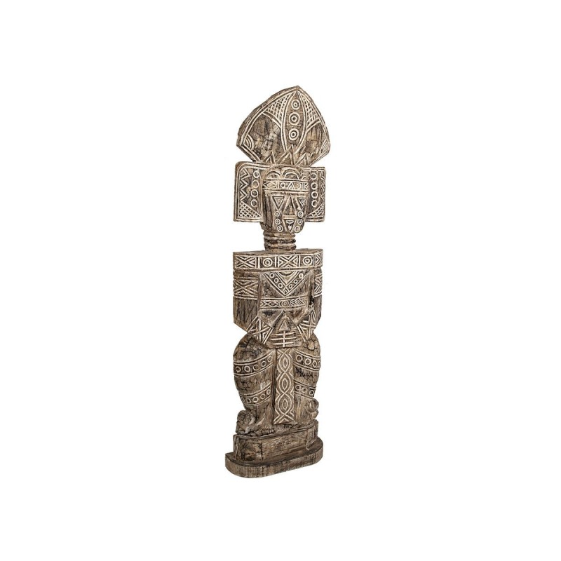 Scultura Romimex Naturale Legno di suar 33 x 157 x 33 cm Tribale