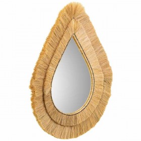 Specchio da parete Alexandra House Living Marrone 80 x 3 x 62 cm Goccia