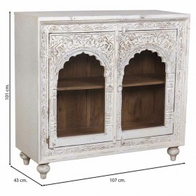 Ingresso Alexandra House Living Crema 43 x 107 x 101 cm