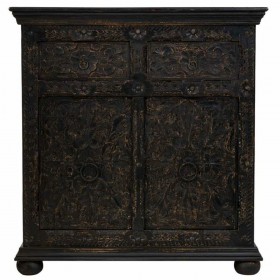 Credenza Alexandra House Living Nero Legno 40 x 90 x 90 cm