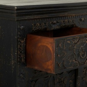 Credenza Alexandra House Living Nero Legno 40 x 90 x 90 cm