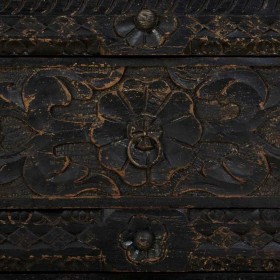 Credenza Alexandra House Living Nero Legno 40 x 90 x 90 cm