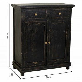 Ingresso con Cassetti Alexandra House Living Nero 40 x 100 x 85 cm