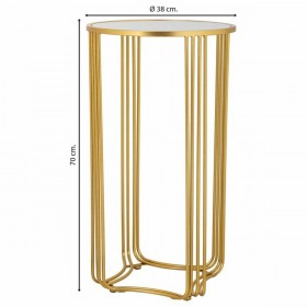 Tavolo angolare Alexandra House Living Oro 38 x 70 x 38 cm