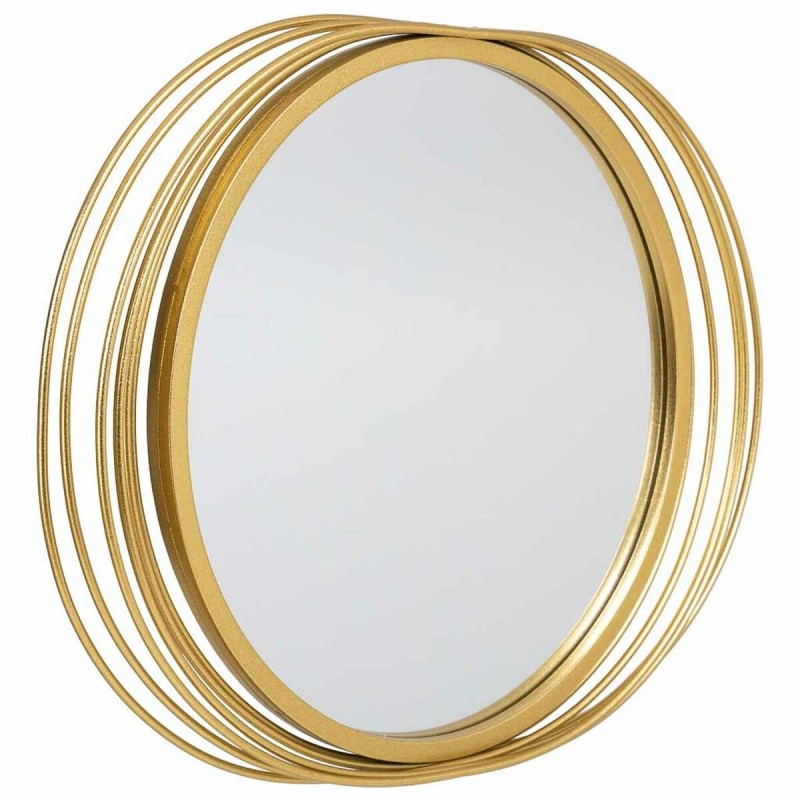 Specchio da parete Alexandra House Living Dorato 4 x 49 x 66 cm Ovale