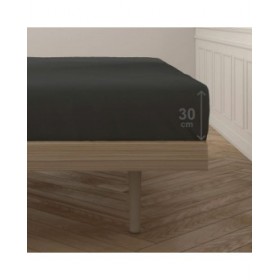 Lenzuolo con angoli aderenti Happy Home Mix Colors Nero Piazza e mezza