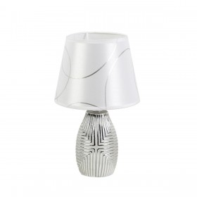 Lampada da tavolo Romimex Argentato Ceramica 9 x 33 x 9 cm