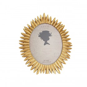 Cornice Portafoto Romimex Dorato Resina 20 x 25 x 2 cm