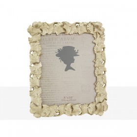Cornice Portafoto Romimex Champagne Resina 20 x 25 x 2 cm