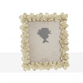 Cornice Portafoto Romimex Champagne Resina 20 x 25 x 2 cm