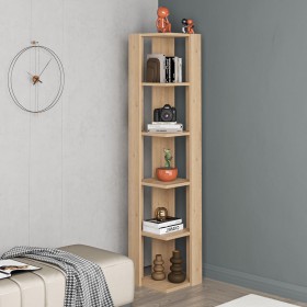 Scaffale ad Angolo Alexandra House Living Rovere Legno MDP 33 x 161 x 33 cm 5 Mensole