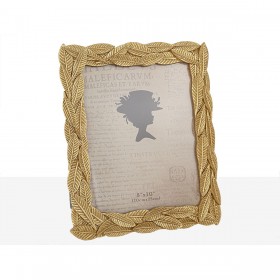 Cornice Portafoto Romimex Dorato Resina 20 x 25 x 2 cm