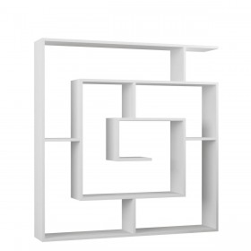 Scaffale Alexandra House Living Bianco Legno MDP 125 x 129 x 22 cm Labirinto