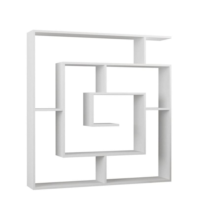 Scaffale Alexandra House Living Bianco Legno MDP 125 x 129 x 22 cm Labirinto