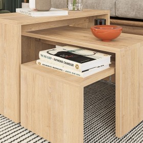 Set di 3 tavoli Alexandra House Living Rovere Legno MDP 32 x 65 x 30 cm 24 x 65 x 30 cm 39 x 65 x 30 cm