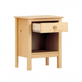 Comodino Alexandra House Living Mele Rovere Metallo Legno di pino 47 x 60 x 35 cm 1 cassetto
