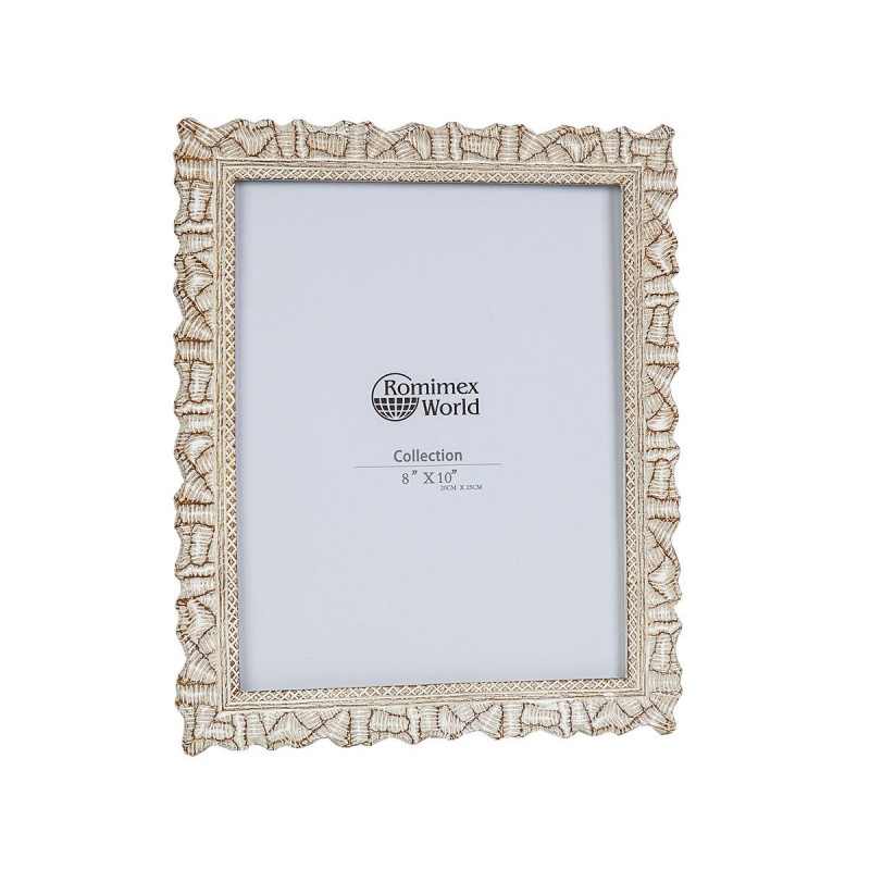 Cornice Portafoto Romimex Naturale Resina 25 x 20 x 2 cm