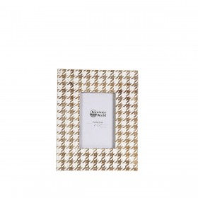 Cornice Portafoto Romimex Bianco Naturale Legno di mango Legno MDF 10 x 15 x 2 cm